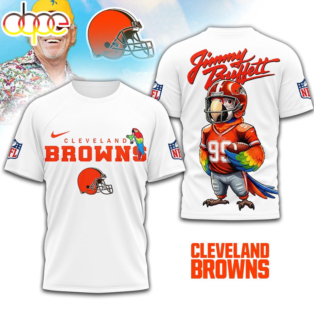 Cleveland Browns NFL Jimmy Buffett 3D T-Shirt
