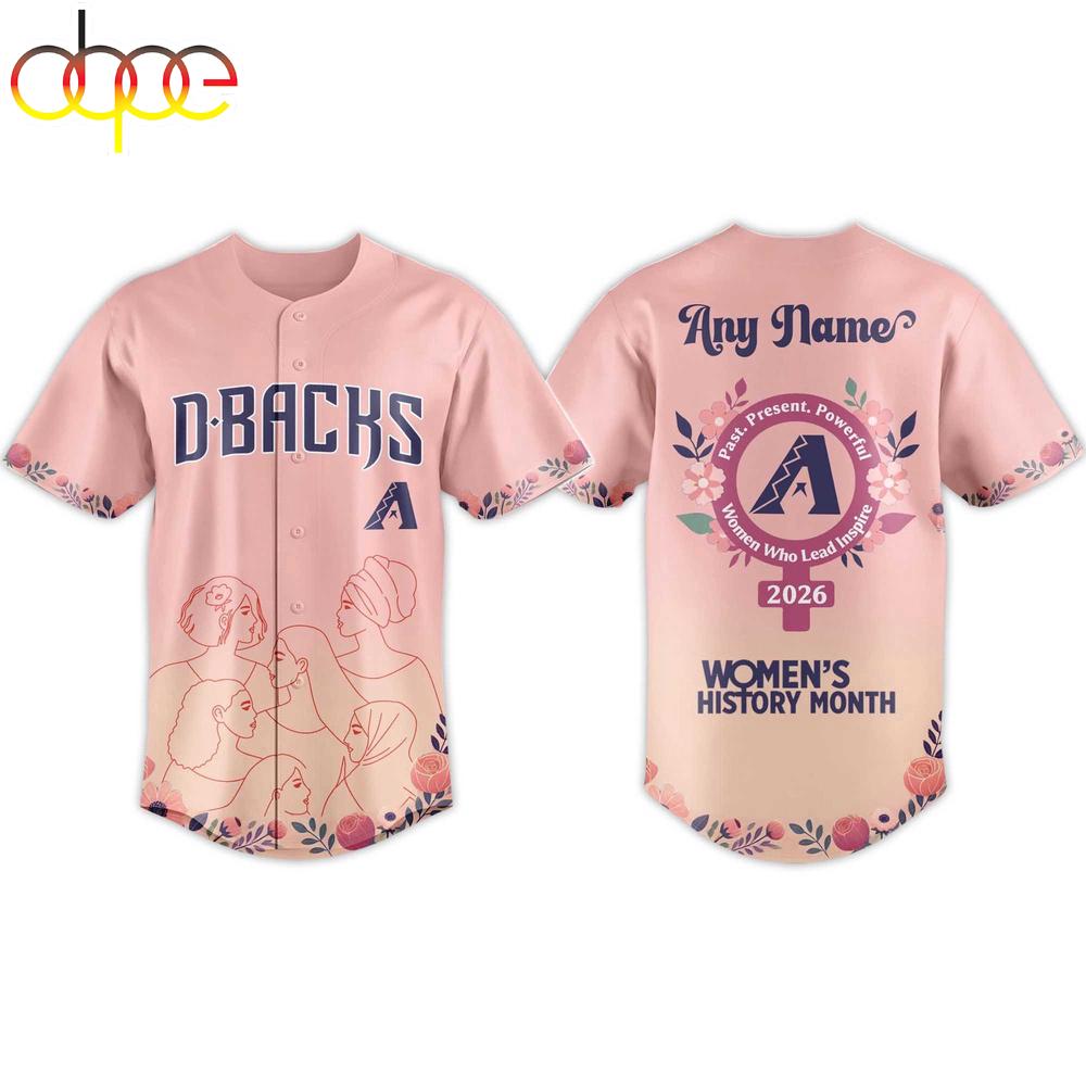 Custom Name 2026 Diamondbacks Women’s History Month Baseball Jersey Shirt