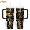 Custom Name Buffalo Bills NFL Holiday Gold Tumbler 40oz Custom Name Buffalo Bills NFL Holiday Gold Tumbler 40oz