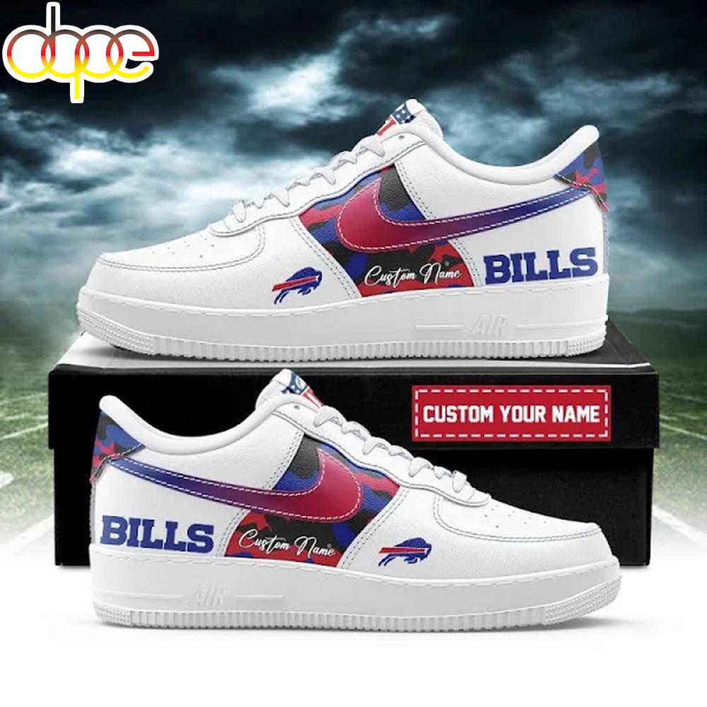 Custom Name Buffalo Bills Team Air Force 1 Shoes