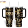 Custom Name Cincinnati Bengals NFL Holiday Gold Tumbler 40oz