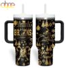 Custom Name Cleveland Browns NFL Holiday Gold Tumbler 40oz