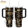 Custom Name Dallas Cowboys NFL Holiday Gold Tumbler 40oz