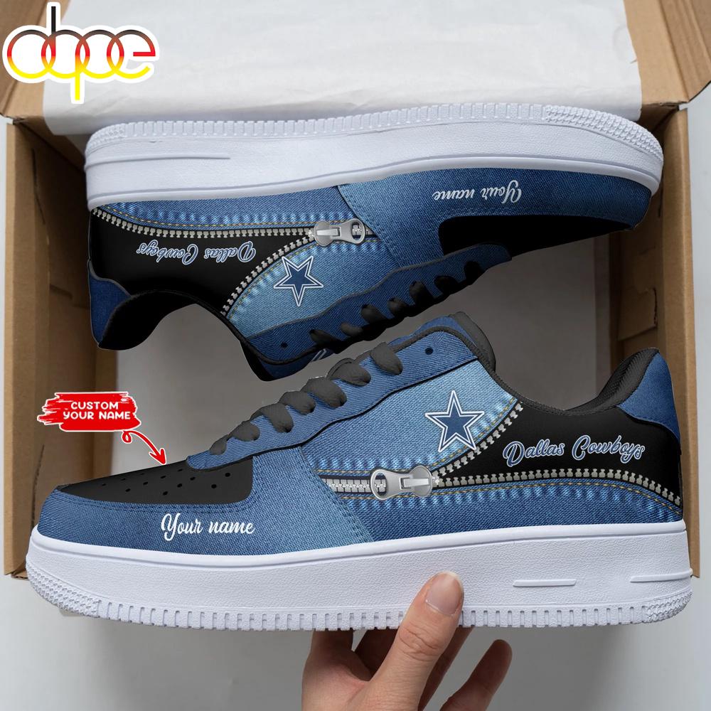 Custom Name Dallas Cowboys NFL Sport Team Air Force 1 Shoes