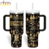 Custom Name Denver Broncos NFL Holiday Gold Tumbler 40oz