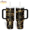 Custom Name Indianapolis Colts NFL Holiday Gold Tumbler 40oz