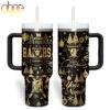 Custom Name Las Vegas Raiders NFL Holiday Gold Tumbler 40oz Custom Name Las Vegas Raiders NFL Holiday Gold Tumbler 40oz