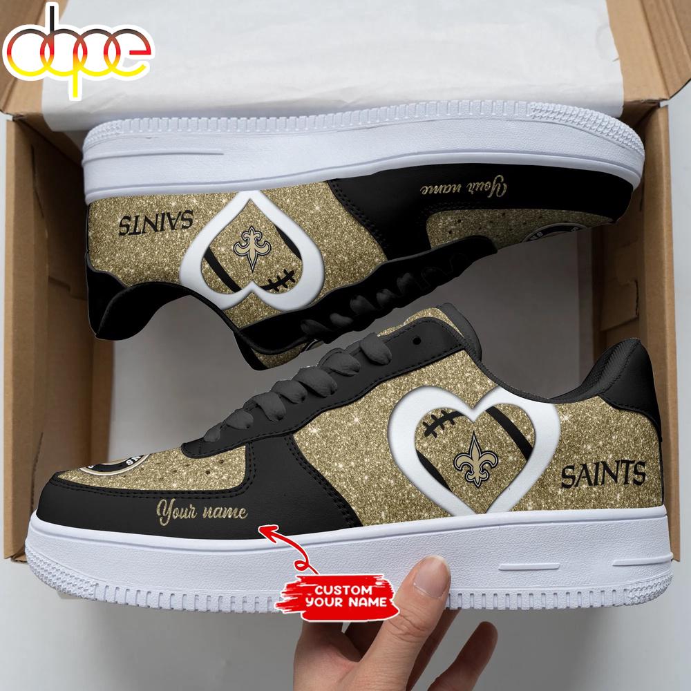 Custom Name New Orleans Saints NFL Sport Team Air Force 1 Shoes