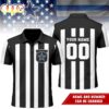 Custom Name Number Dallas Cowboys NFL Referees 3D Polo Shirt