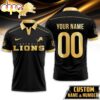 Custom Name Number Detroit Lions NFL Black And Gold Polo Shirt Custom Name Number Detroit Lions NFL Black And Gold Polo Shirt