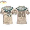 Custom Name Number Eagles Native American Heritage 3D T-Shirt