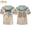 Custom Name Number Jaguars Native American Heritage 3D T-Shirt