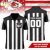 Custom Name Number Kansas City Chiefs NFL Referees 3D Polo Shirt