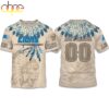 Custom Name Number Lions Native American Heritage 3D T-Shirt Custom Name Number Lions Native American Heritage 3D T-Shirt
