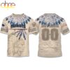 Custom Name Number Patriots Native American Heritage 3D T-Shirt Custom Name Number Patriots Native American Heritage 3D T-Shirt