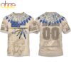 Custom Name Number Rams Native American Heritage 3D T-Shirt Custom Name Number Rams Native American Heritage 3D T-Shirt