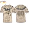 Custom Name Number Saints Native American Heritage 3D T-Shirt Custom Name Number Saints Native American Heritage 3D T-Shirt