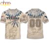Custom Name Number Texans Native American Heritage 3D T-Shirt Custom Name Number Texans Native American Heritage 3D T-Shirt