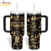 Custom Name Tampa Bay Buccaneers NFL Holiday Gold Tumbler 40oz