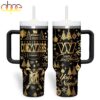 Custom Name Washington Commanders NFL Holiday Gold Tumbler 40oz Custom Name Washington Commanders NFL Holiday Gold Tumbler 40oz