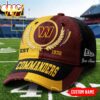 Custom Name Washington Commanders NFL Split Color New Era Baseball Cap