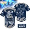 Custom Number Dallas Cowboys NFL Crazy Football Baseball Jersey Custom Number Dallas Cowboys NFL Crazy Football Baseball Jersey