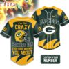 Custom Number Green Bay Packers NFL Crazy Football Baseball Jersey