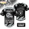 Custom Number Las Vegas Raiders NFL Crazy Football Baseball Jersey