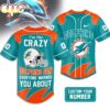Custom Number Miami Dolphins NFL Crazy Football Baseball Jersey Custom Number Miami Dolphins NFL Crazy Football Baseball Jersey