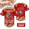 Custom Number San Francisco 49ers NFL Crazy Football Baseball Jersey Custom Number San Francisco 49ers NFL Crazy Football Baseball Jersey