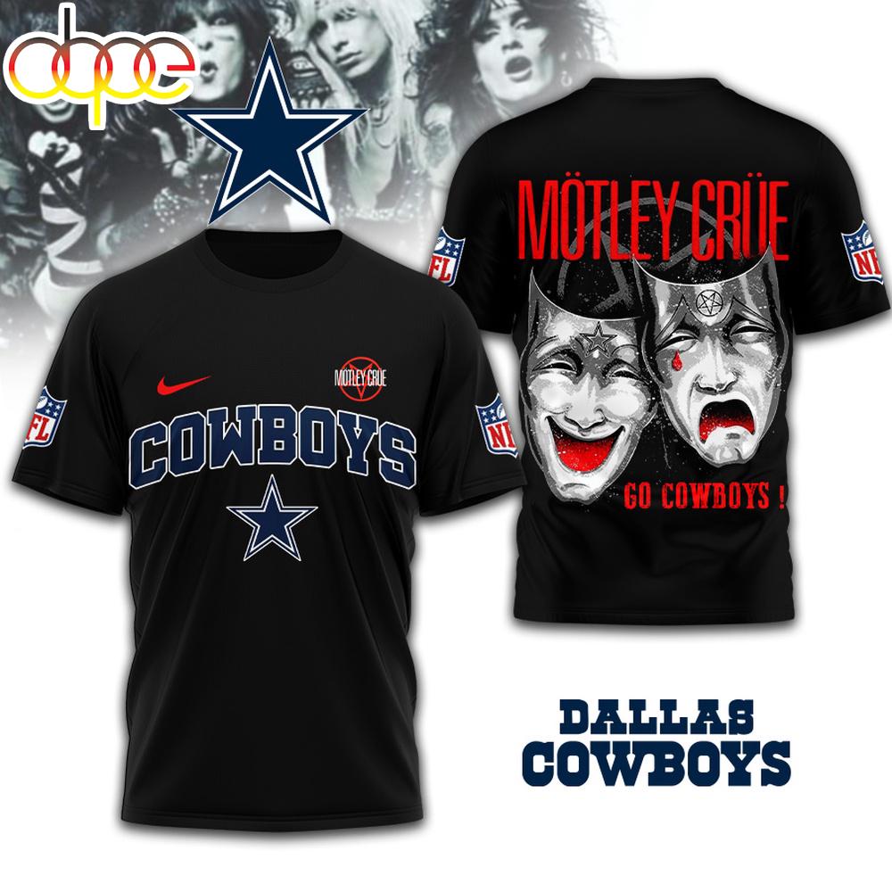Dallas Cowboys NFL Motley Crue 3D T-Shirt