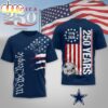 Dallas Cowboys NFL We The People USA 250th Anniversary 3D T-Shirt