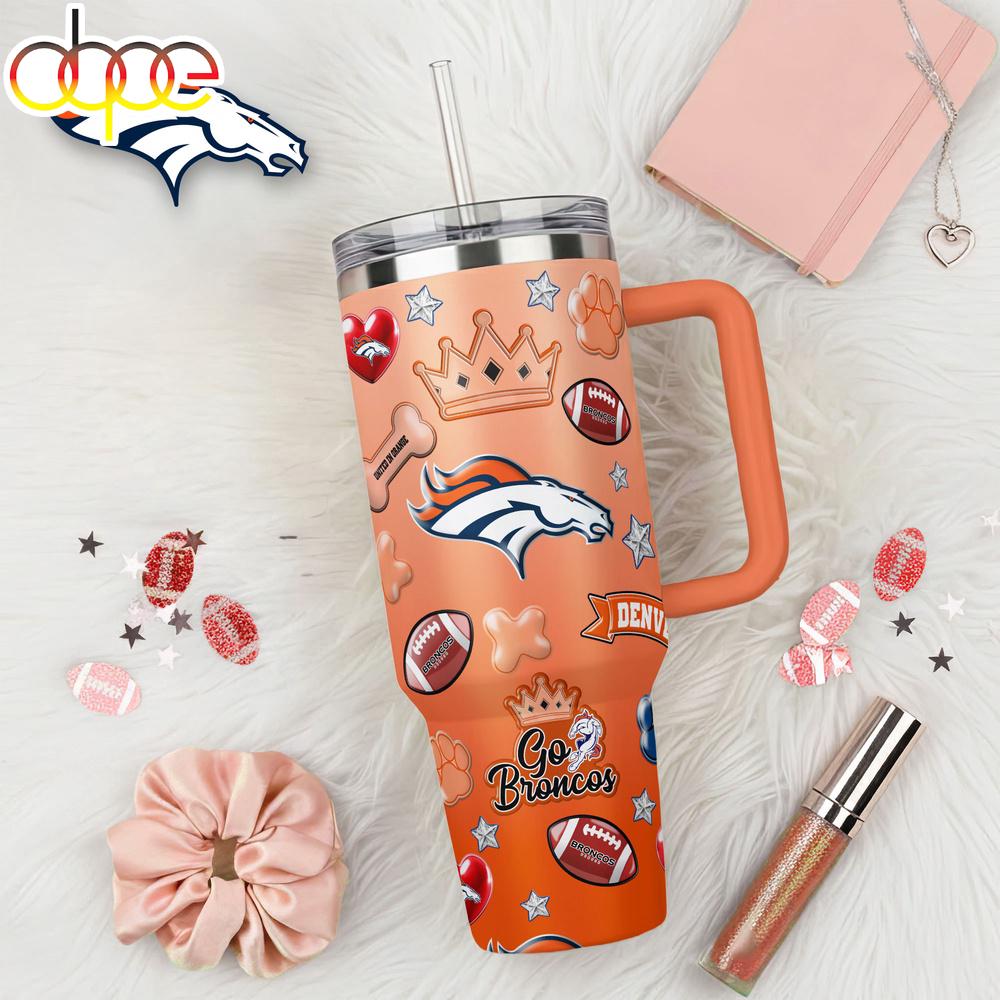 Denver Broncos NFL Icon Style Tumbler 40oz With Handle