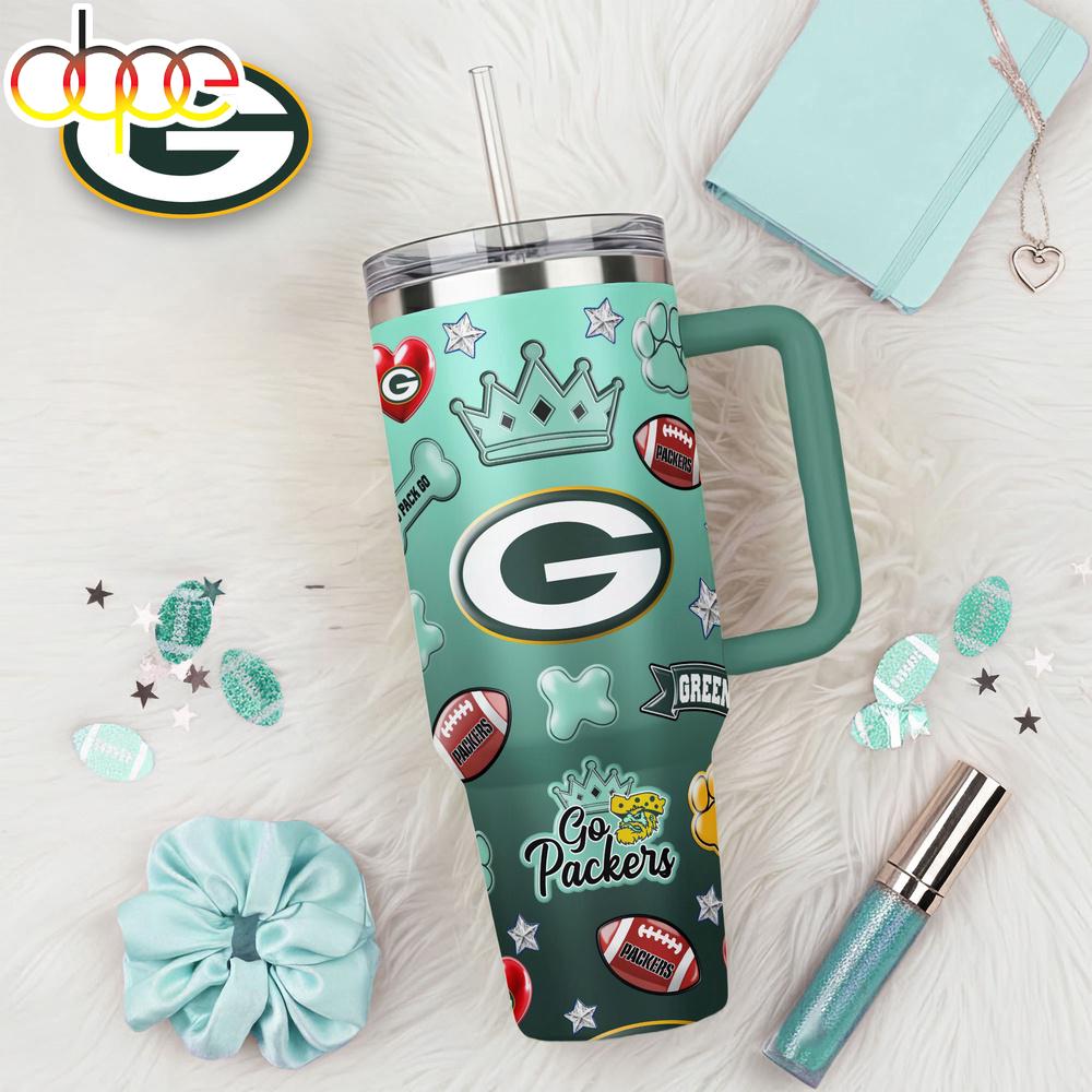 Green Bay Packers NFL Icon Style Tumbler 40oz With Handle