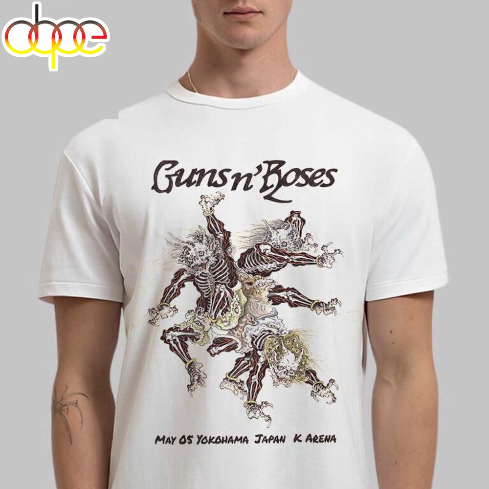 Guns N Roses Poster For Show In Yokohama Japan Unisex T-Shirt