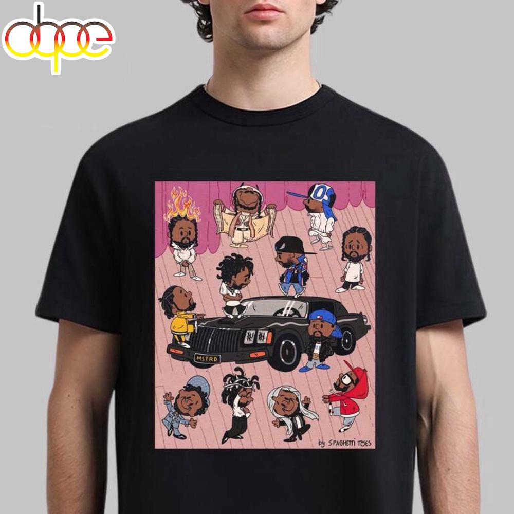 Kendrick Lamar Meets Charlie Brown Peanuts Style Unisex T-Shirt