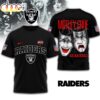 Las Vegas Raiders NFL Motley Crue 3D T-Shirt