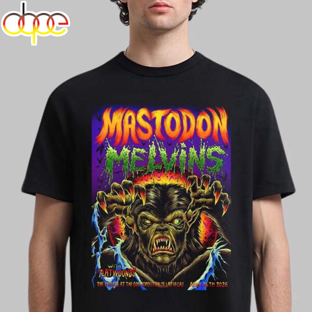 Mastodon With Melvins And Flatwounds Las Vegas 2026 Unisex T-Shirt