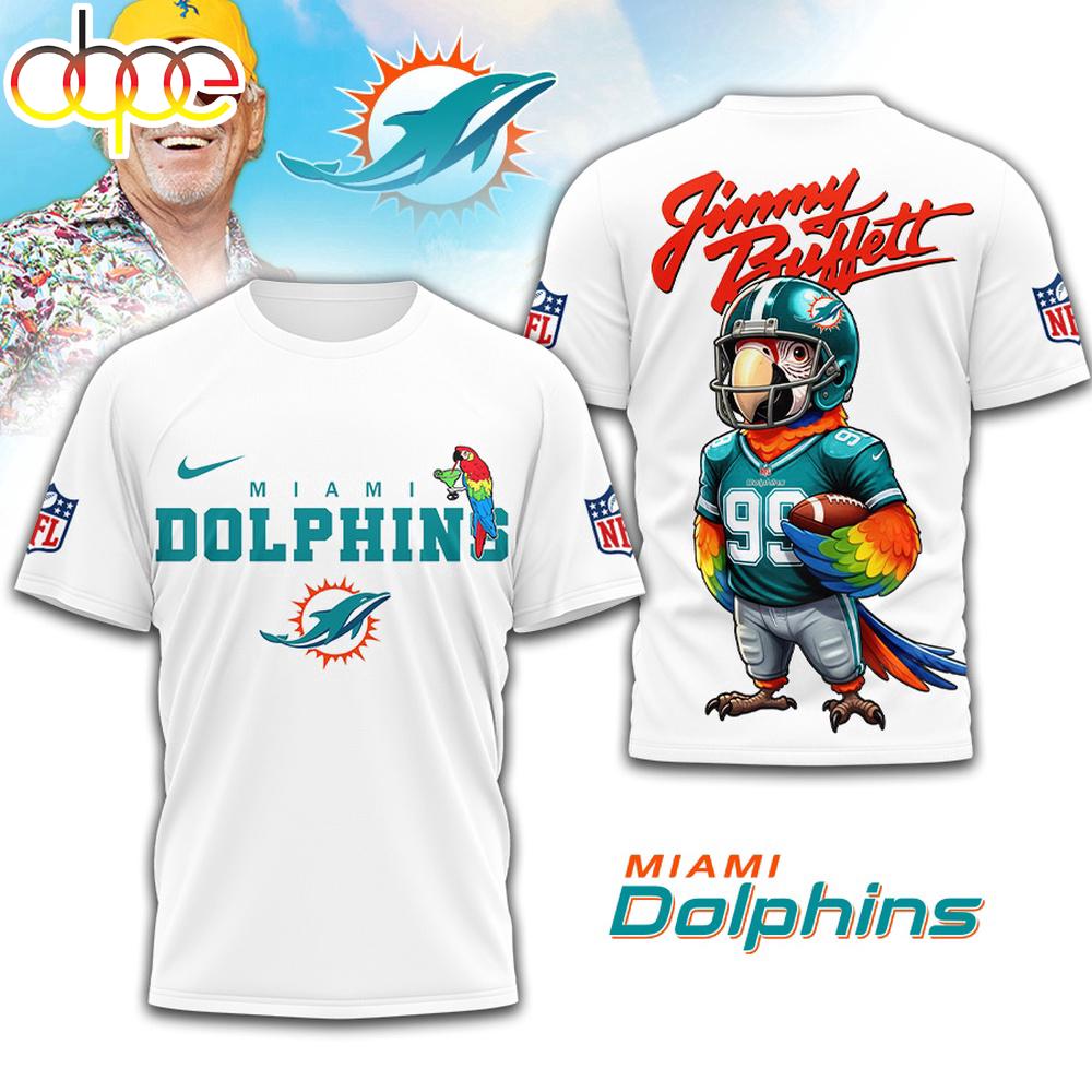Miami Dolphins NFL Jimmy Buffett 3D T-Shirt