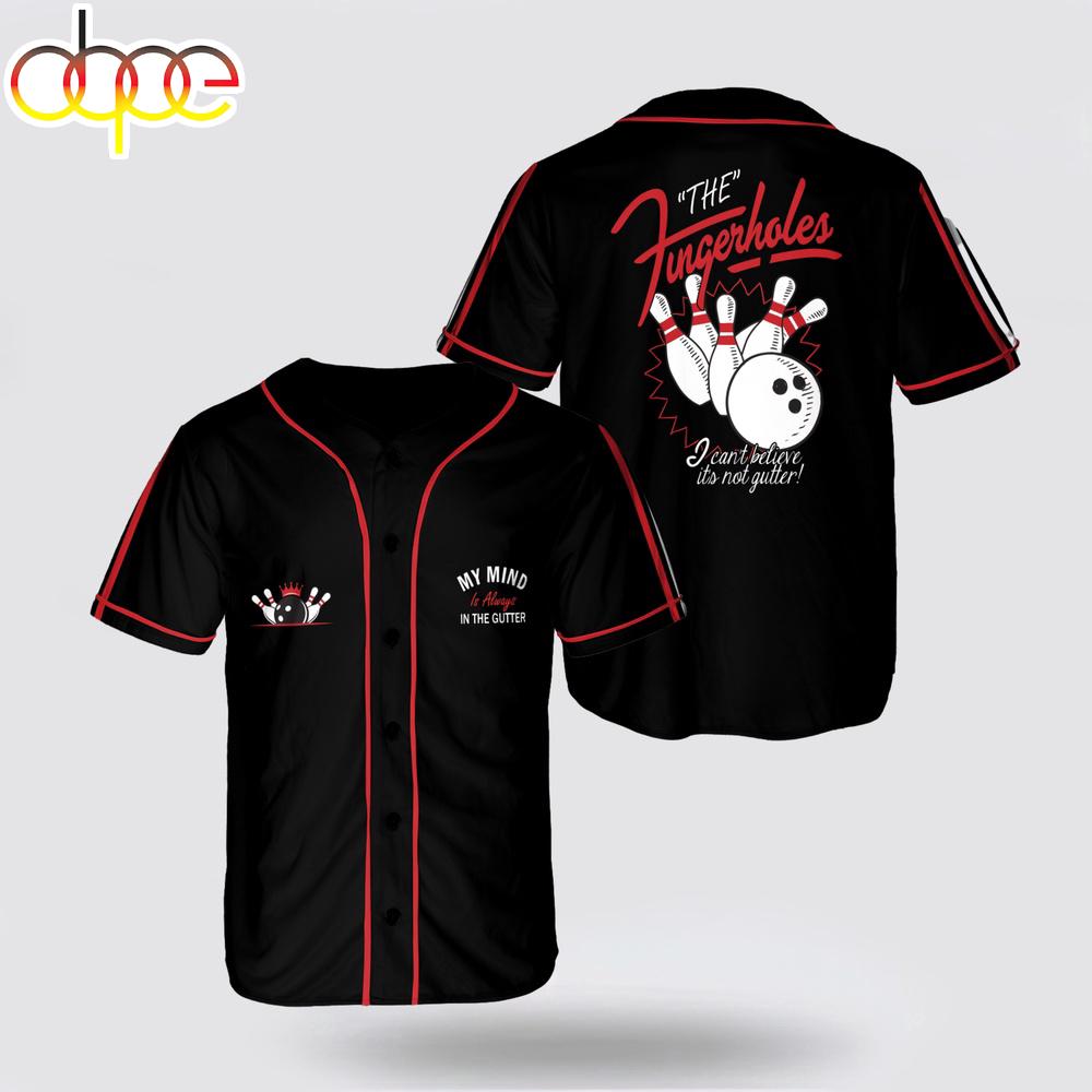 My Mind In The Gutter Bowling Baseball Jersey Shirt