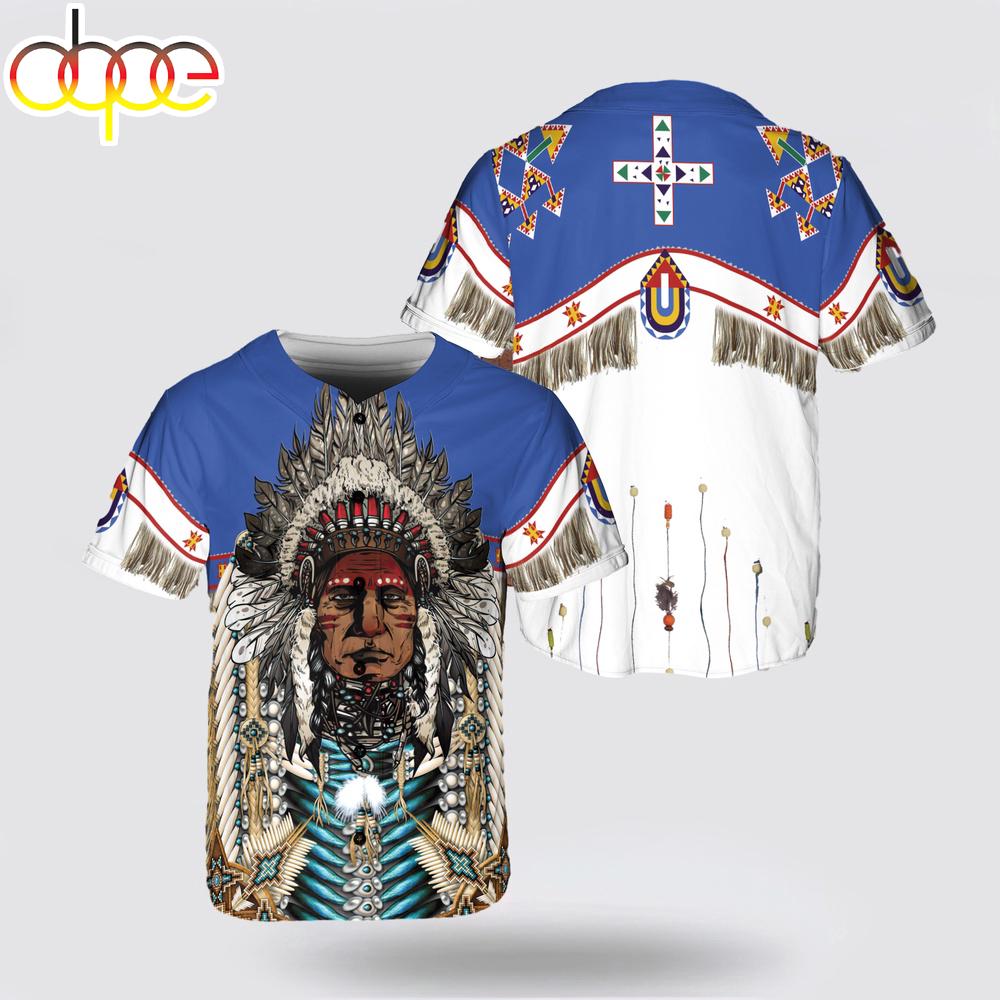 Native American Warrior DreamCatcher Baseball Jersey Shirt