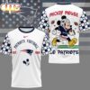 New England Patriots NFL Mickey Football 3D T-Shirt For Fans