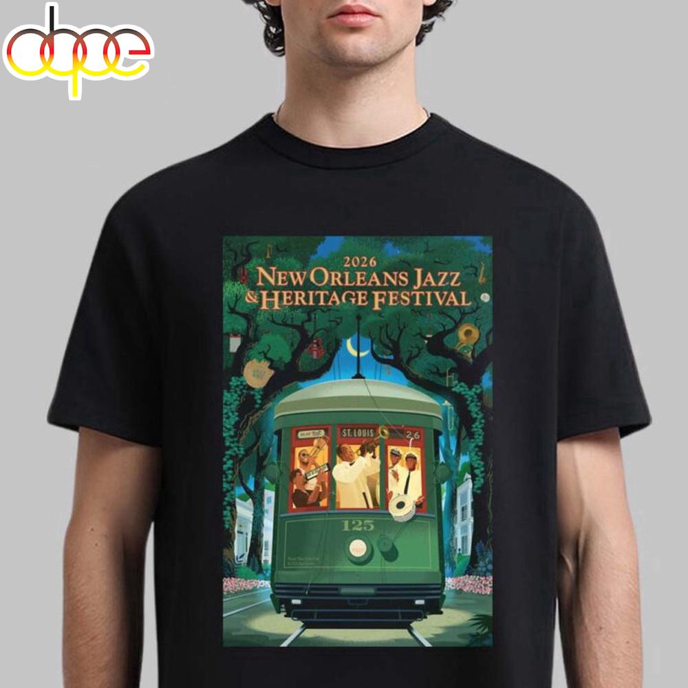 New Orleans Jazz And Heritage Festival 2026 125th Anniversary Unisex T-Shirt