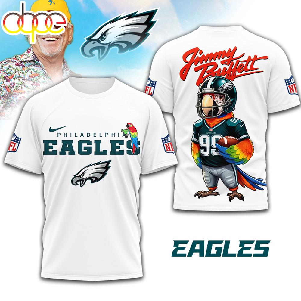 Philadelphia Eagles NFL Jimmy Buffett 3D T-Shirt