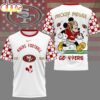 San Francisco 49ers NFL Mickey Football 3D T-Shirt For Fans
