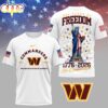 Washington Commanders NFL 250 Years of American Freedom 3D T-Shirt Washington Commanders NFL 250 Years of American Freedom 3D T-Shirt