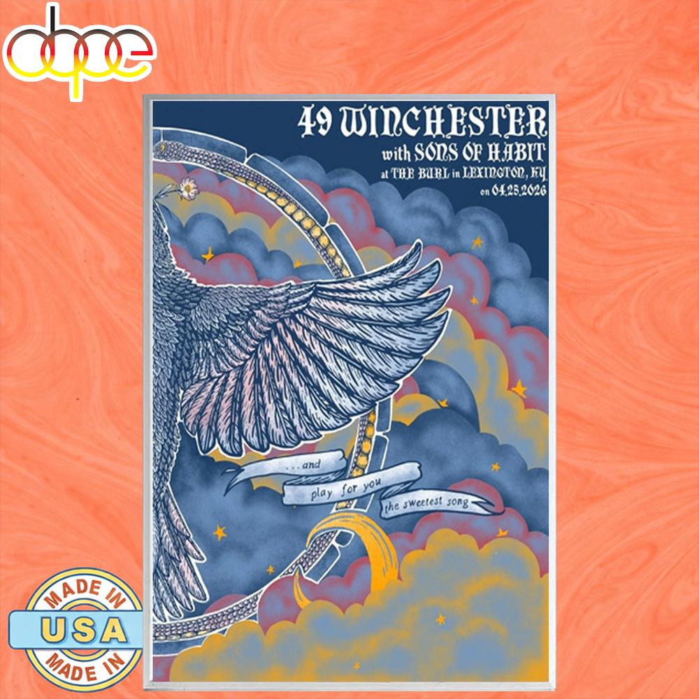49 Winchester Lexington KY Tour Apr 25 2026 Poster Canvas