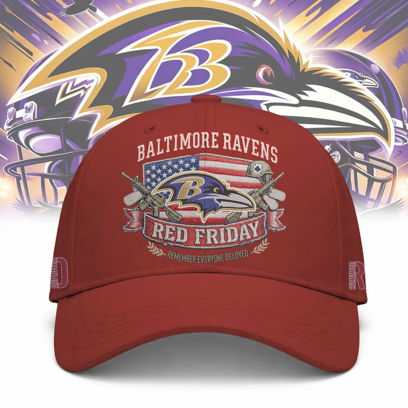 Baltimore Ravens NFL RED Friday Classic Baseball Cap