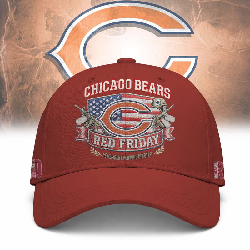 Chicago Bears NFL RED Friday Classic Baseball Cap