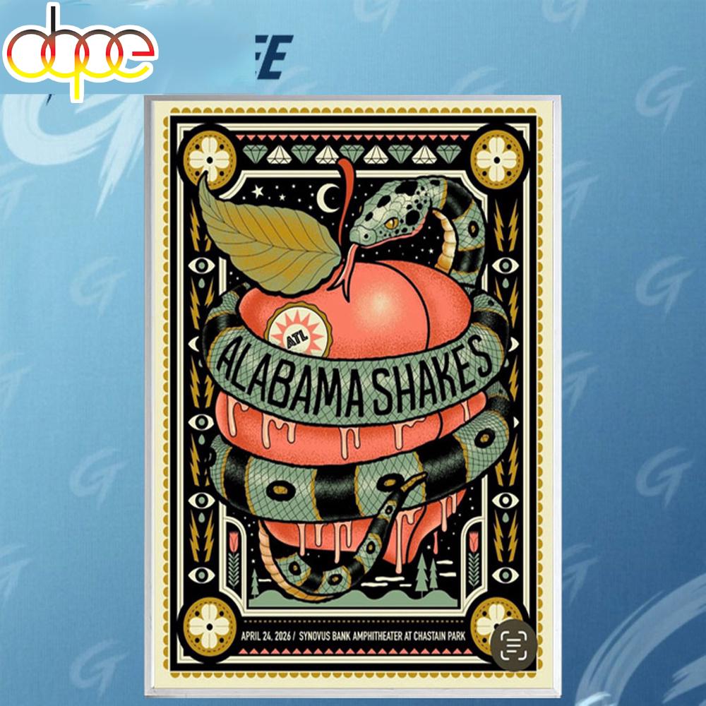 Alabama Shakes Atlanta Georgia Tour 2026 Poster Canvas